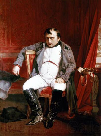 Paul Delaroche Napoleon Bonaparte abdicated in Fontainebleau France oil painting art